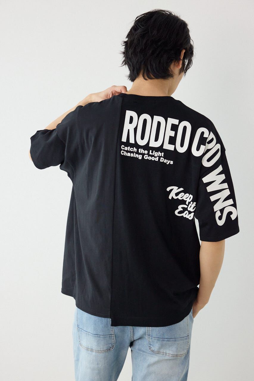 RODEO CROWNS「メンズランダムコンビニットトップス」|ニット・セーター|BLK