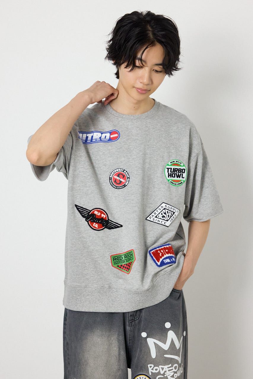 RODEO CROWNS「カスタムワッペン半袖スウェット」|Tシャツ・カットソー|