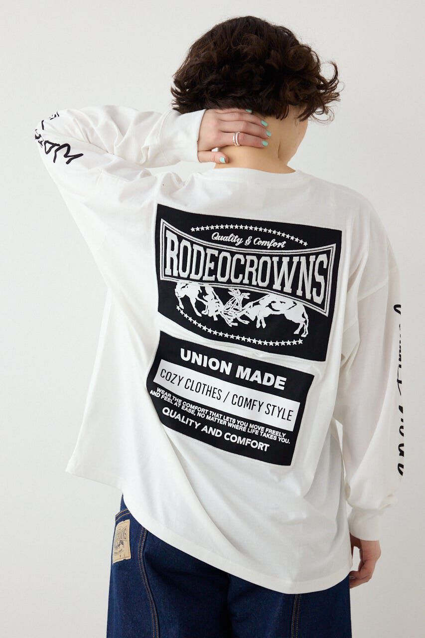 RODEO CROWNS「パッチデザインロングスリーブ Tシャツ」|Tシャツ・カットソー|