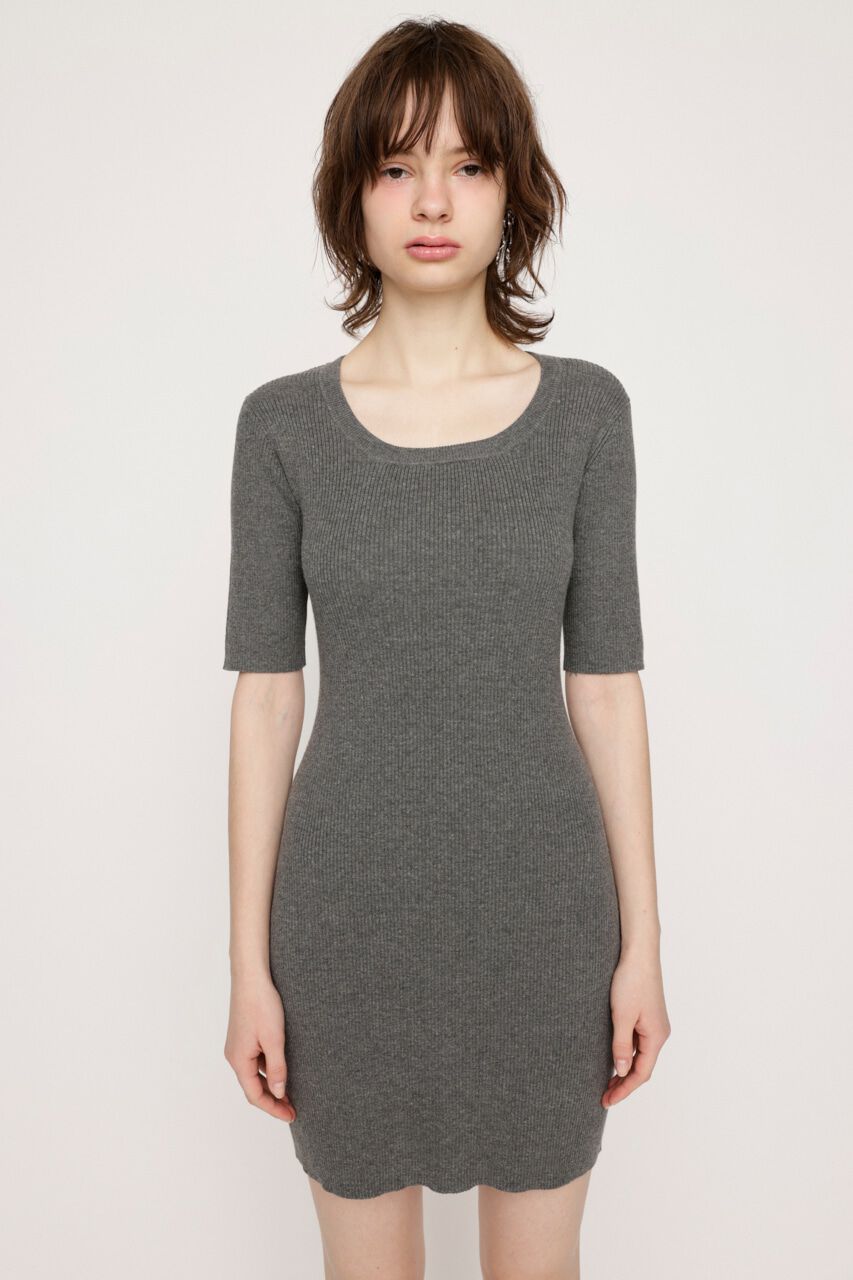 SLY「BIG COLLOR ZIP UP 2P ショートワンピース」|ワンピース|