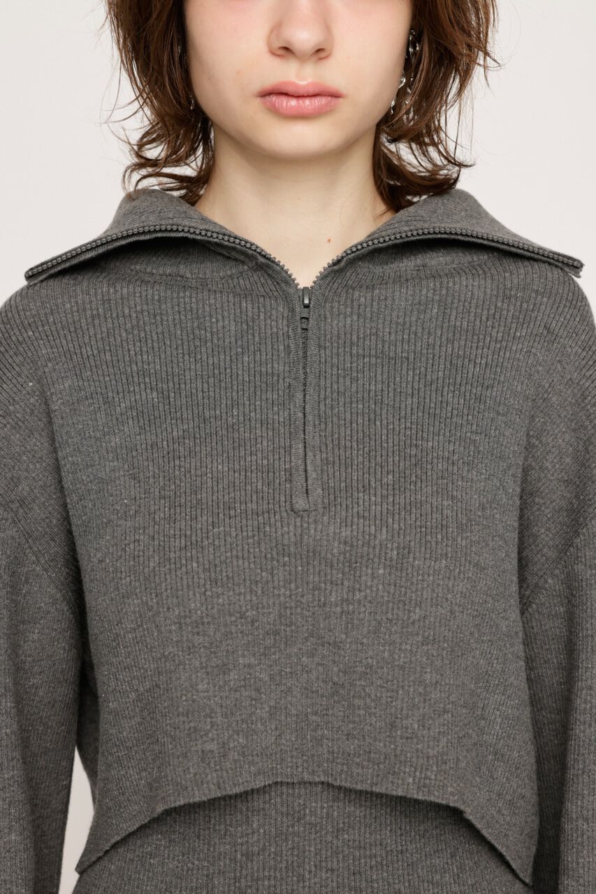 SLY「BIG COLLOR ZIP UP 2P ショートワンピース」|ワンピース|