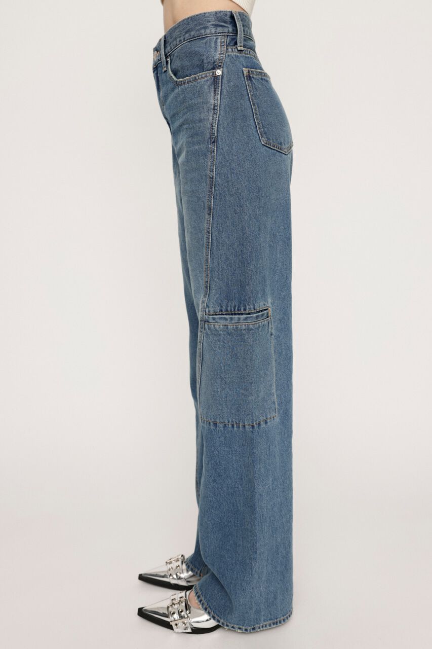 SLY「JW SLANT SEAM MID STRAIGHT-B」|デニム|