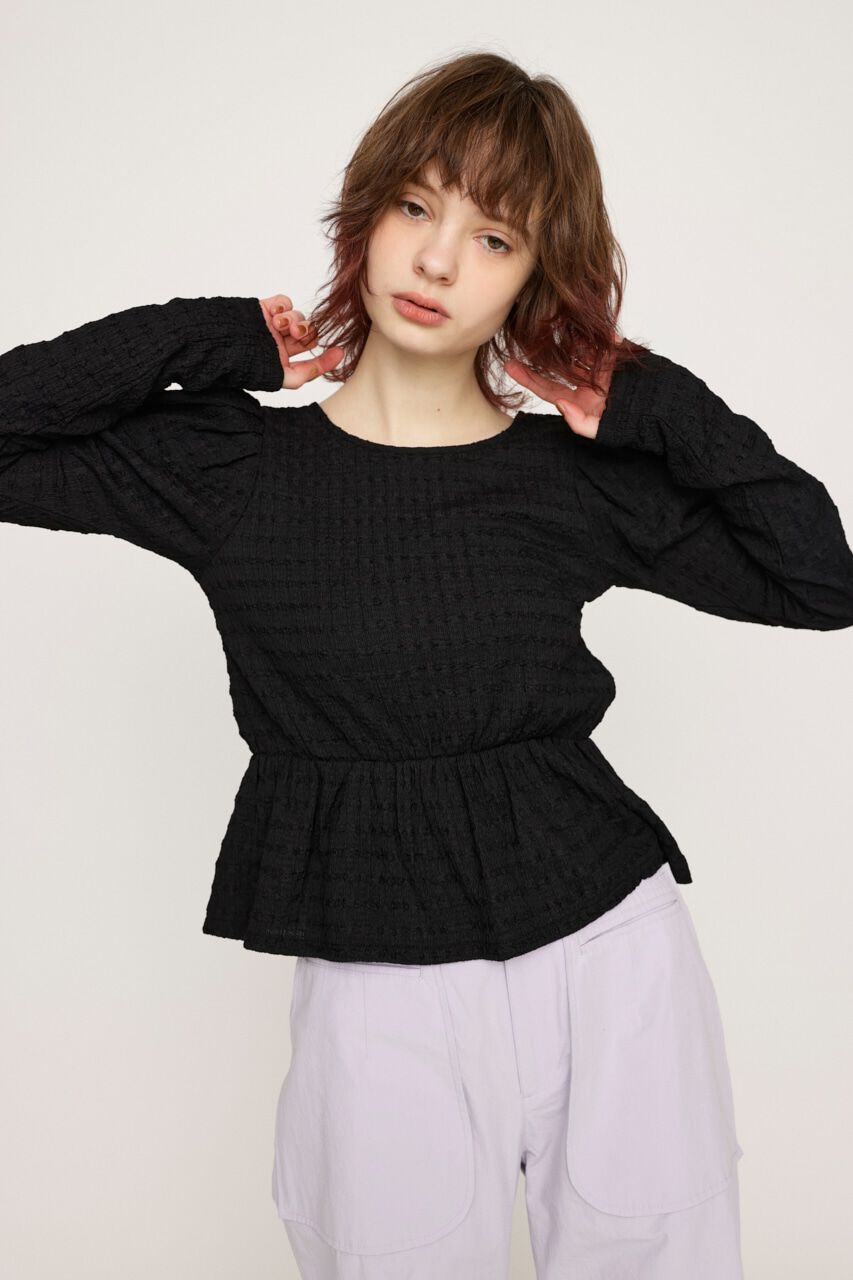 SLY「2WAY SWELLING JQ PUFF トップス」|Tシャツ・カットソー|