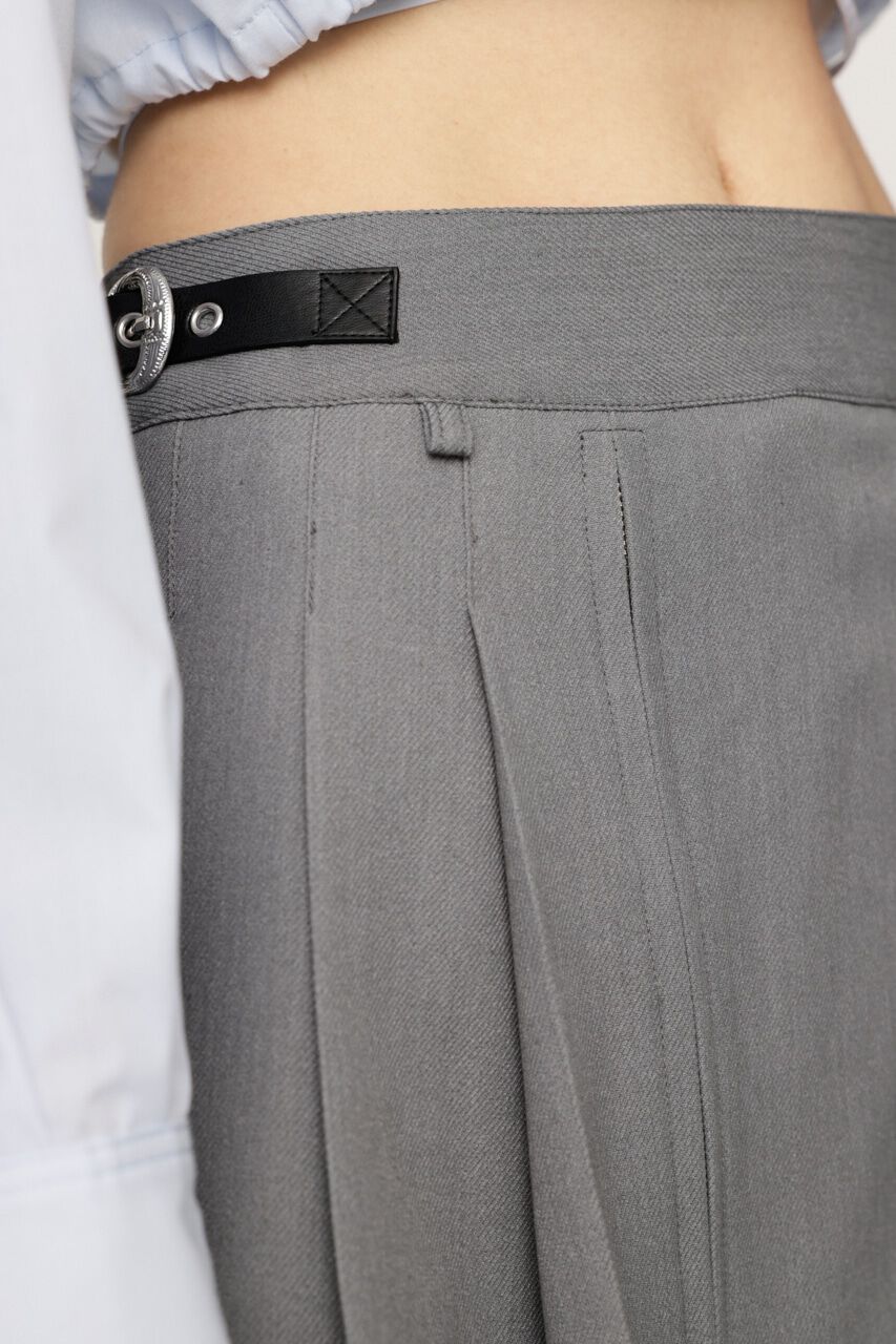 SLY「OPEN ZIP PLEATS ショートスカート」|スカート|