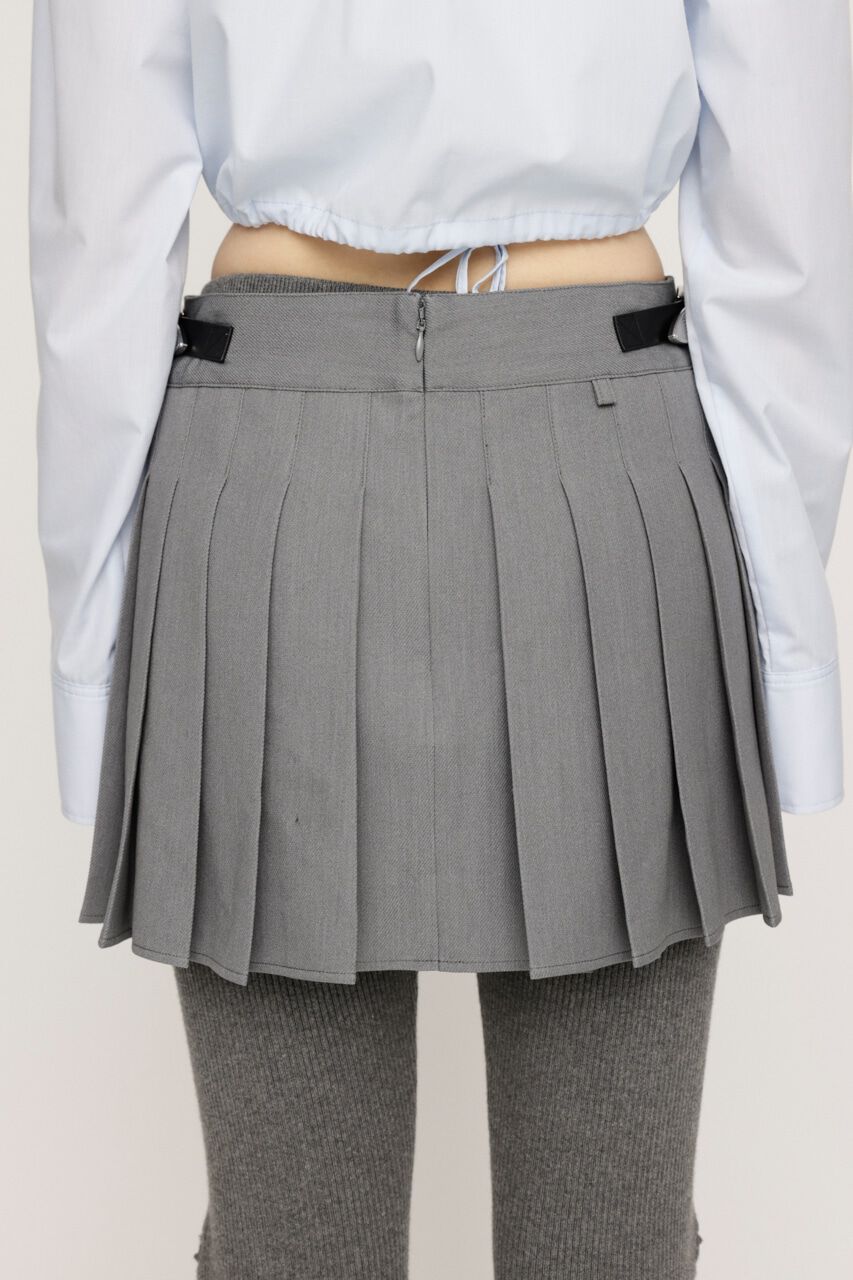 SLY「OPEN ZIP PLEATS ショートスカート」|スカート|