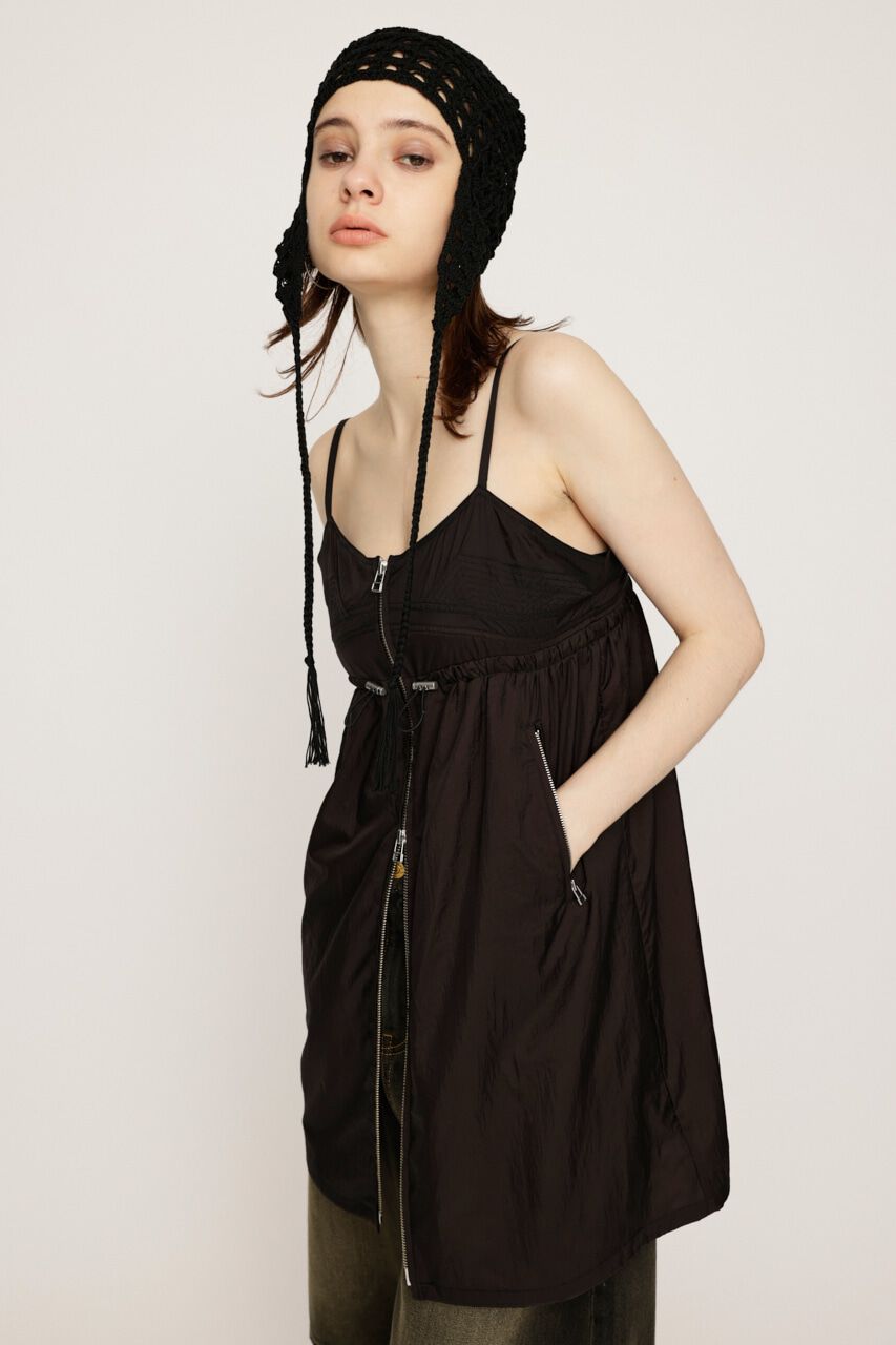 SLY「SHEER CAMI ZIP ドレス」|ワンピース|