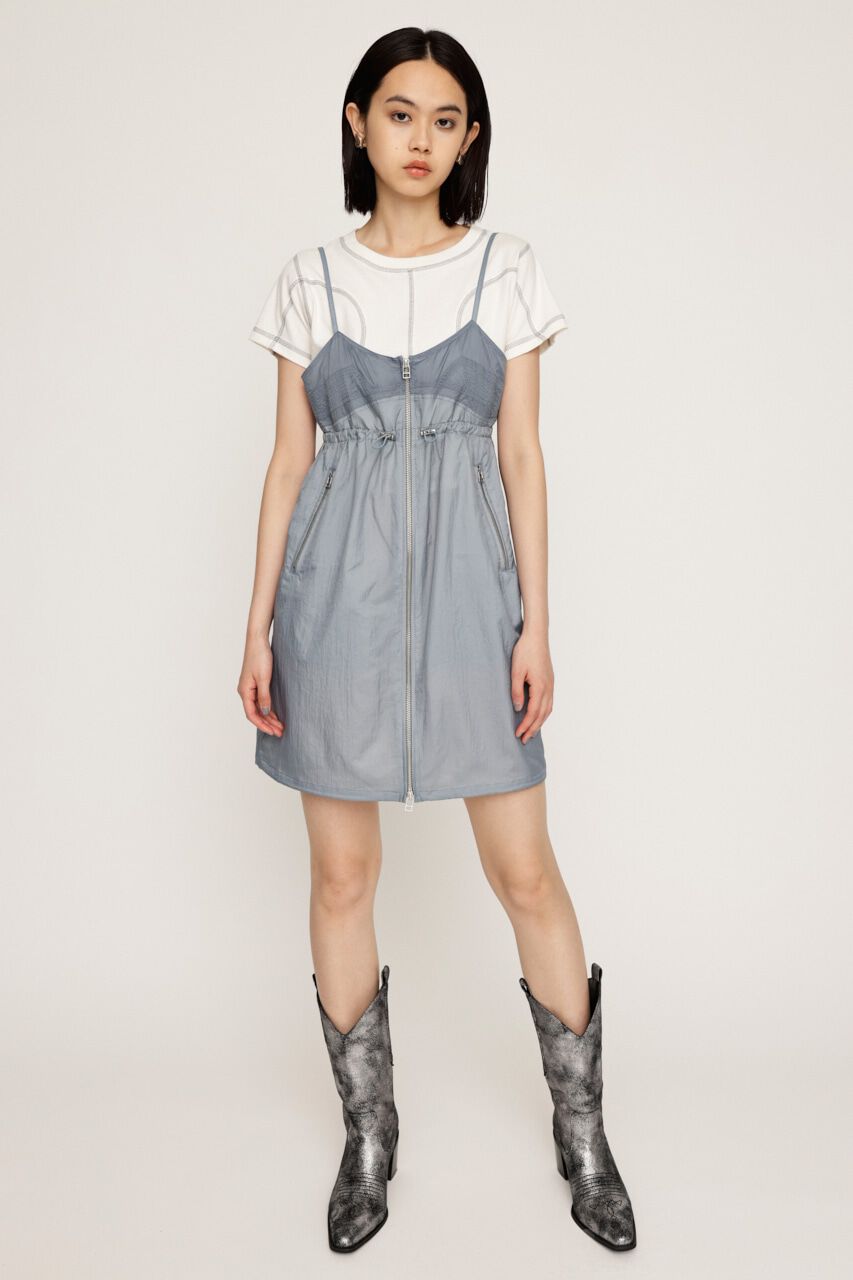SLY「SHEER CAMI ZIP ドレス」|ワンピース|