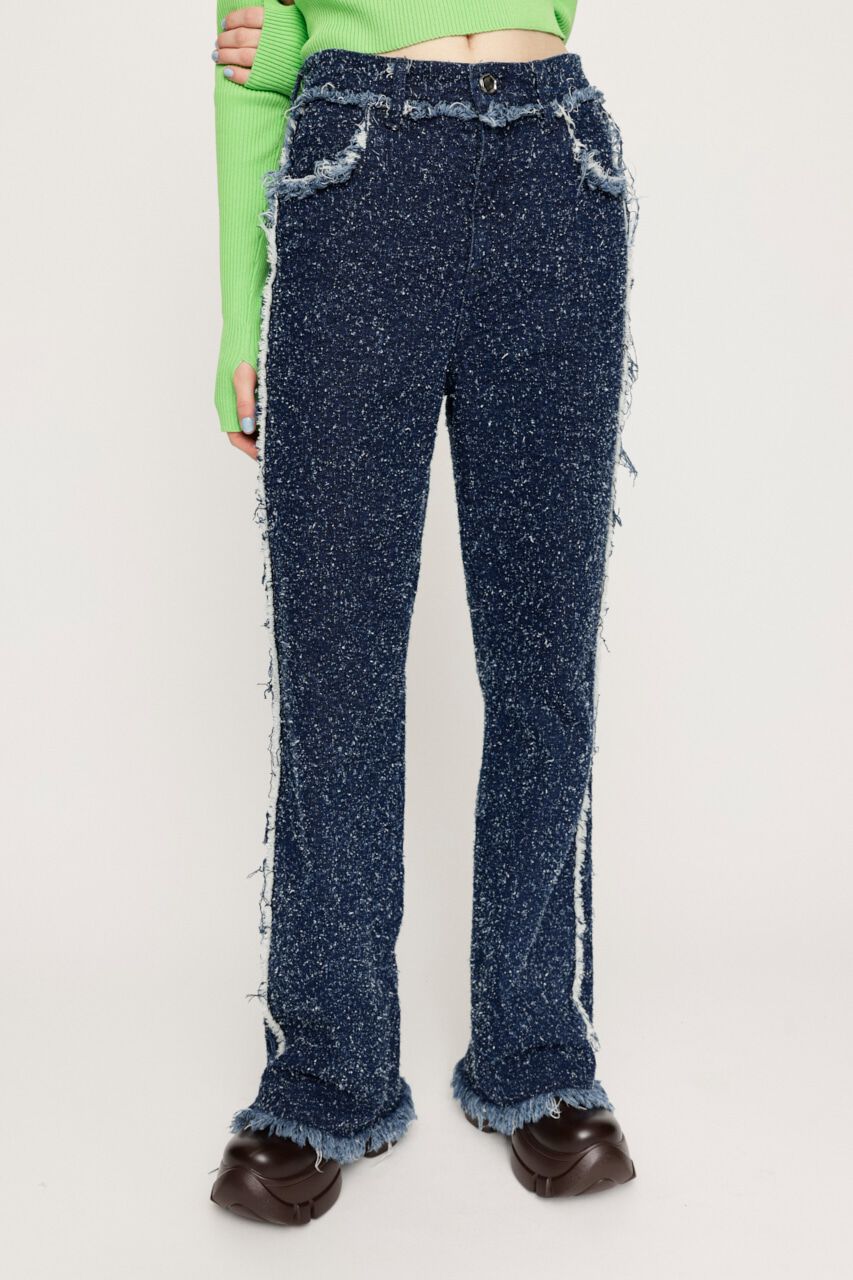 SLY「GRAIN TWEED JW PT-BE」|デニム|NVY