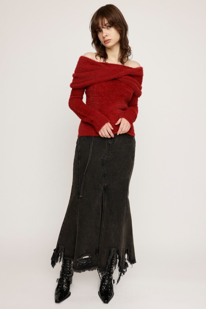 SLY「OFF SHOULDER 2P トップス」|ニット・セーター|