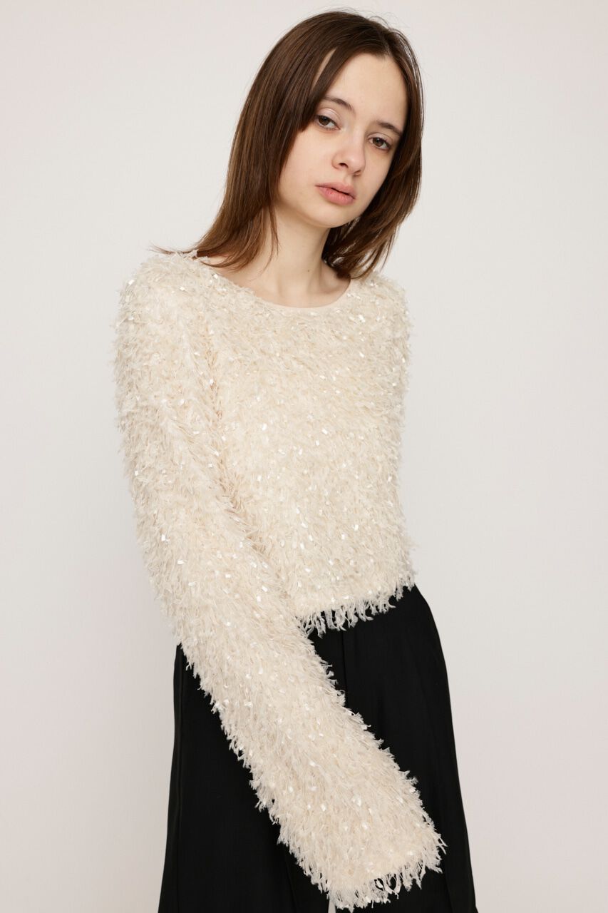 SLY「2WAY SHAGGY YARN トップス」|Tシャツ・カットソー|