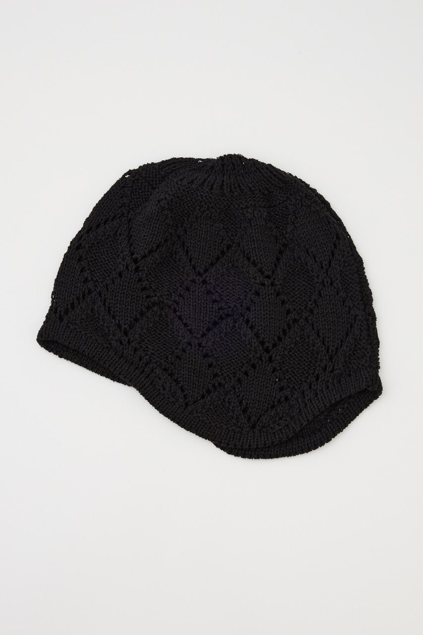 SLY「COTTON CROCHET キャップ」|その他|BLK