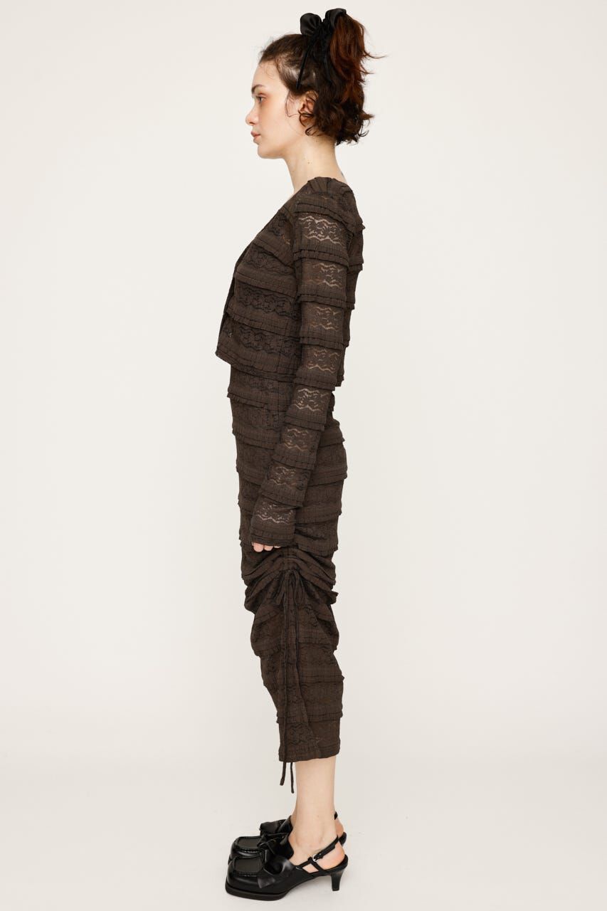 SLY「FRONT BUTTON LACE 2P ロングワンピース」|ワンピース|