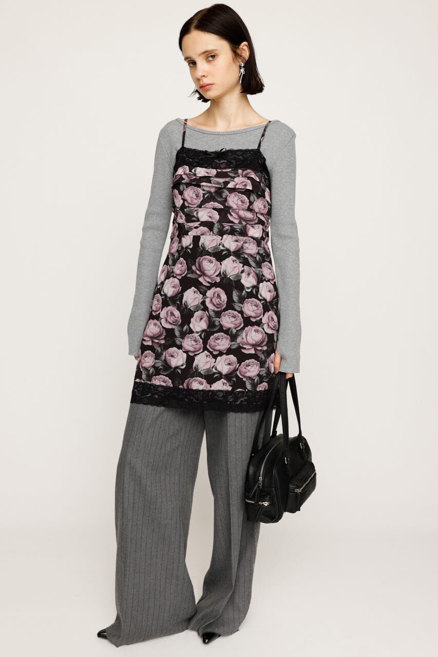 SLY「FLOWER LACE CAMI ショートワンピース」|ワンピース|