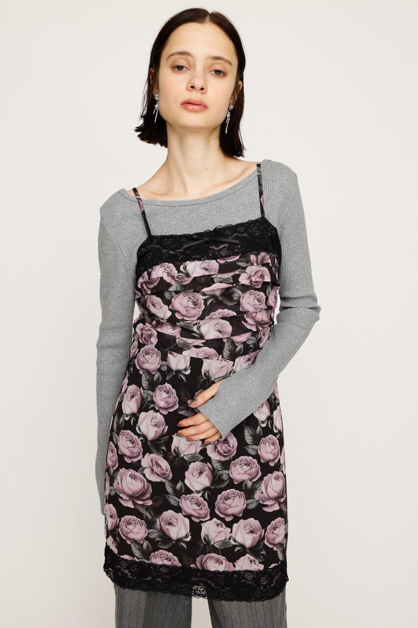 SLY「FLOWER LACE CAMI ショートワンピース」|ワンピース|