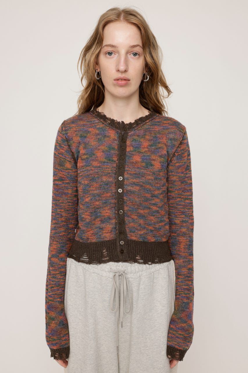 SLY「TWIN BLOOM KNIT カーディガン」|カーディガン|