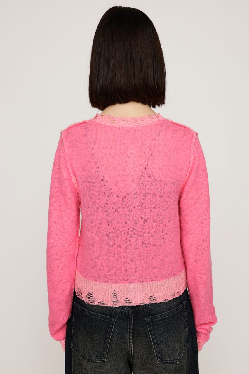 SLY「TWIN BLOOM KNIT カーディガン」|カーディガン|