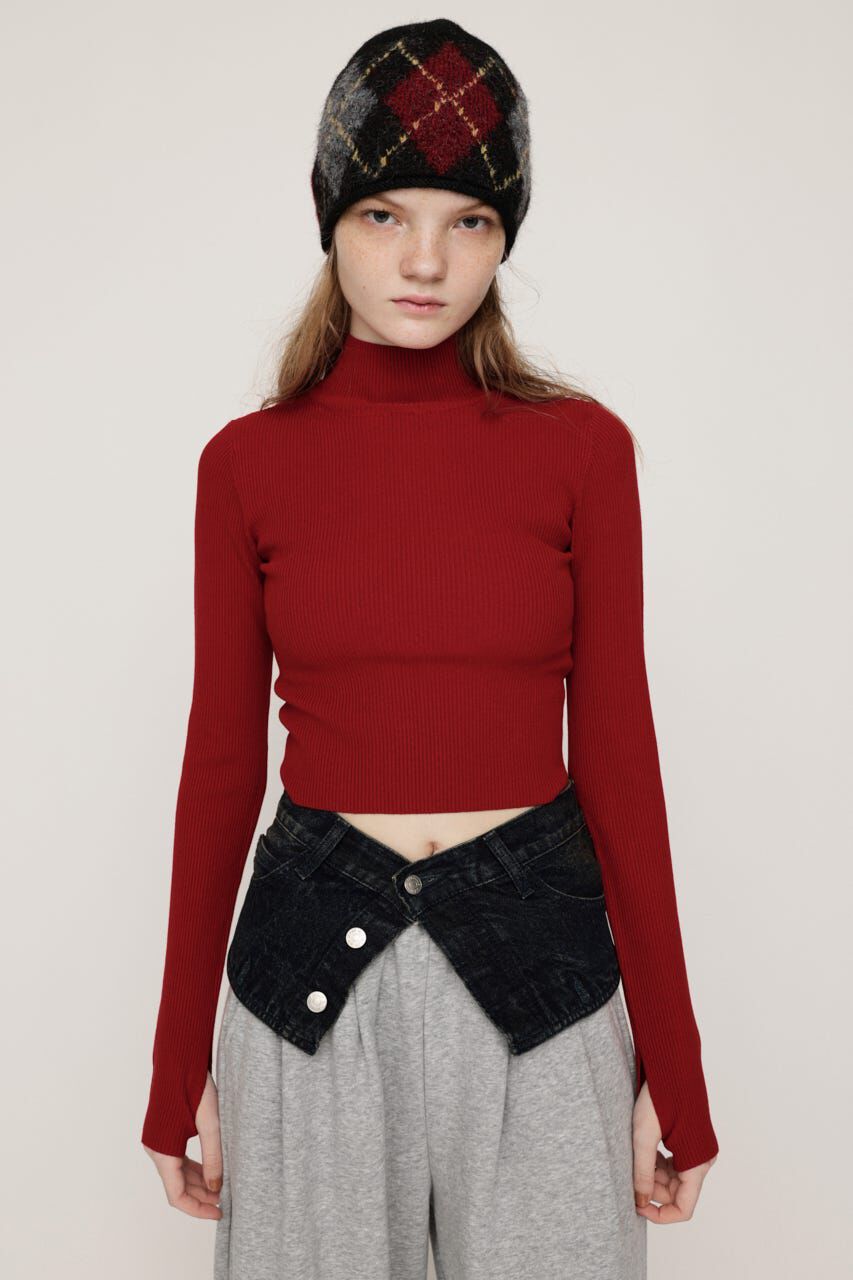 SLY「BASIC HG RIB H／N トップス」|ニット・セーター|