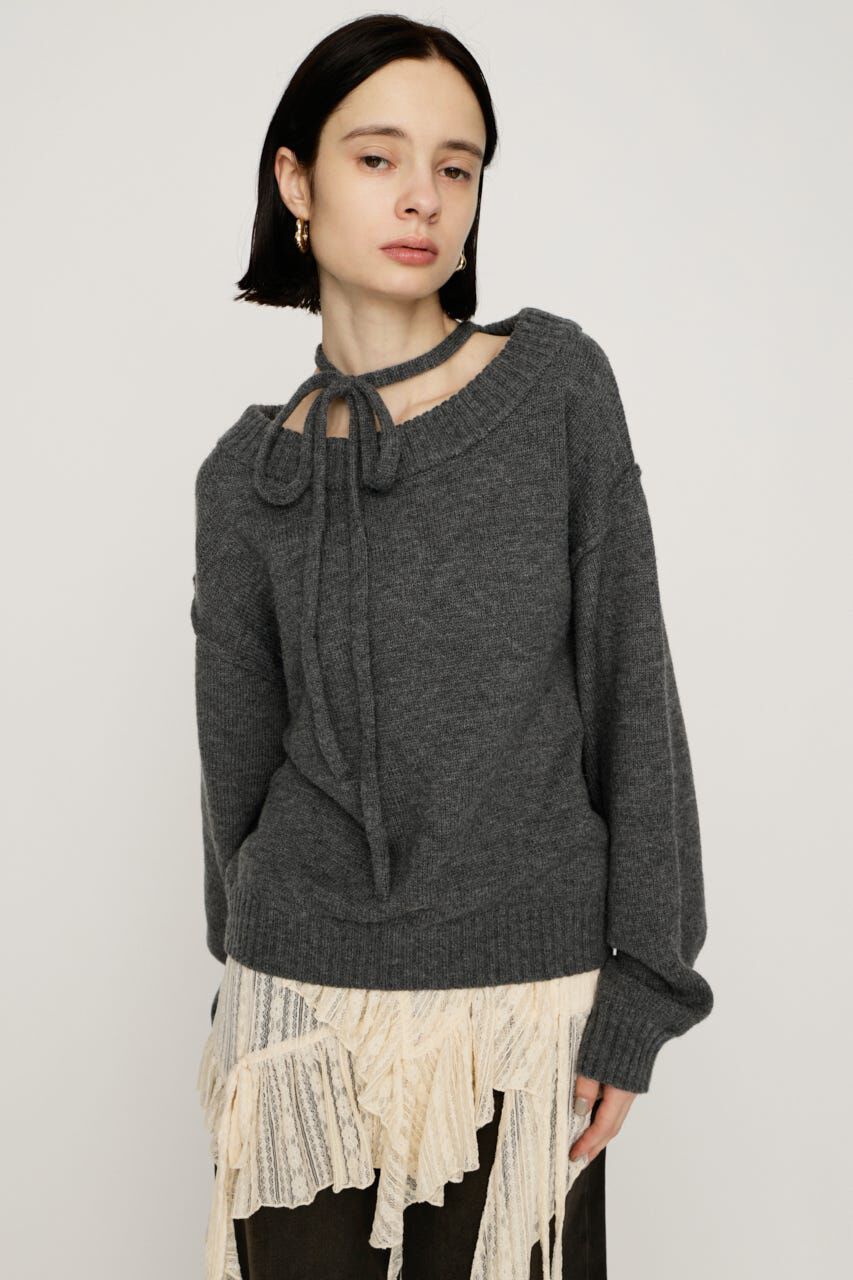 SLY「2WAY SHOULDER KNIT トップス」|ニット・セーター|