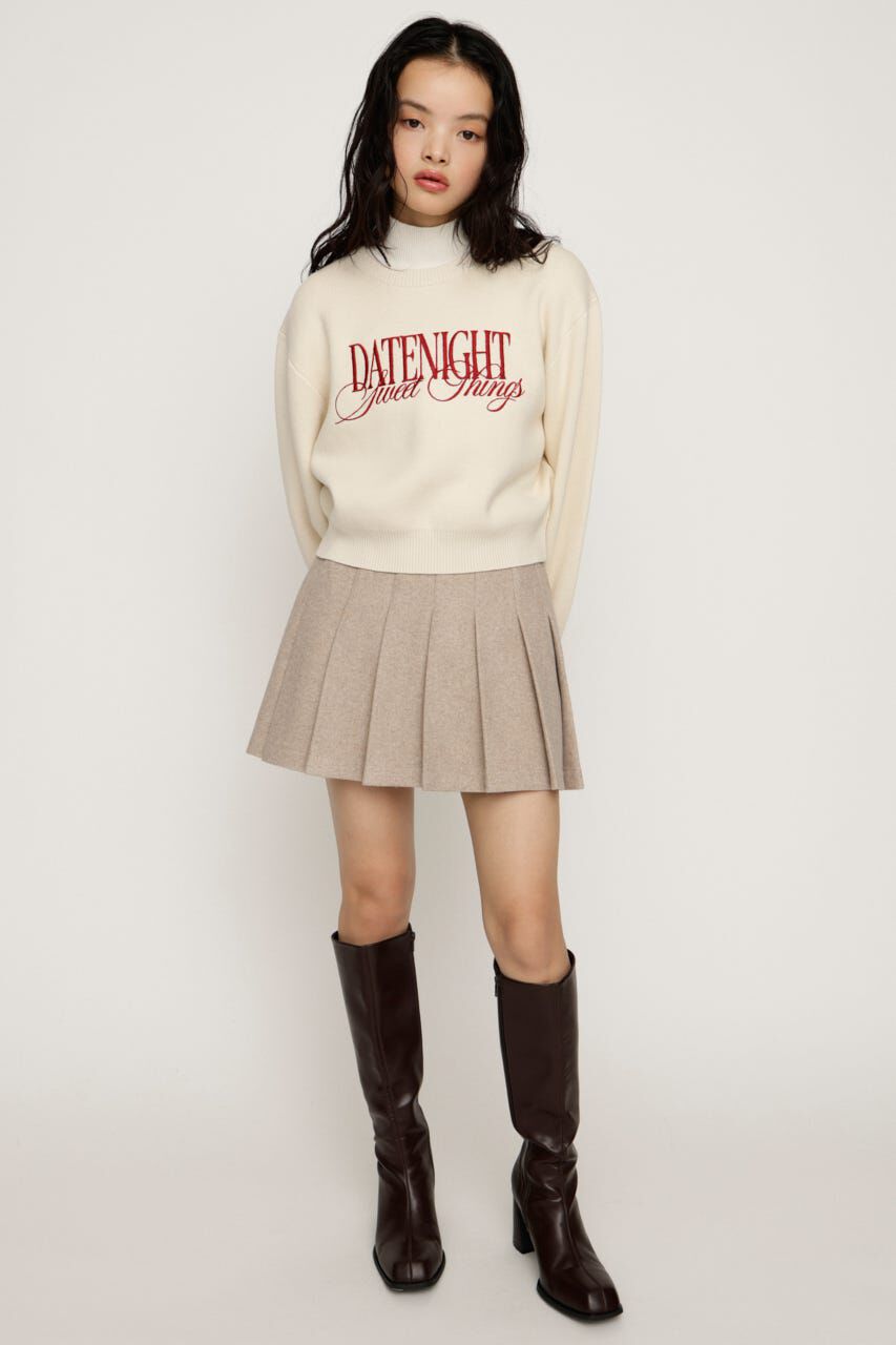 SLY「FRONT LOGO KNIT トップス」|ニット・セーター|