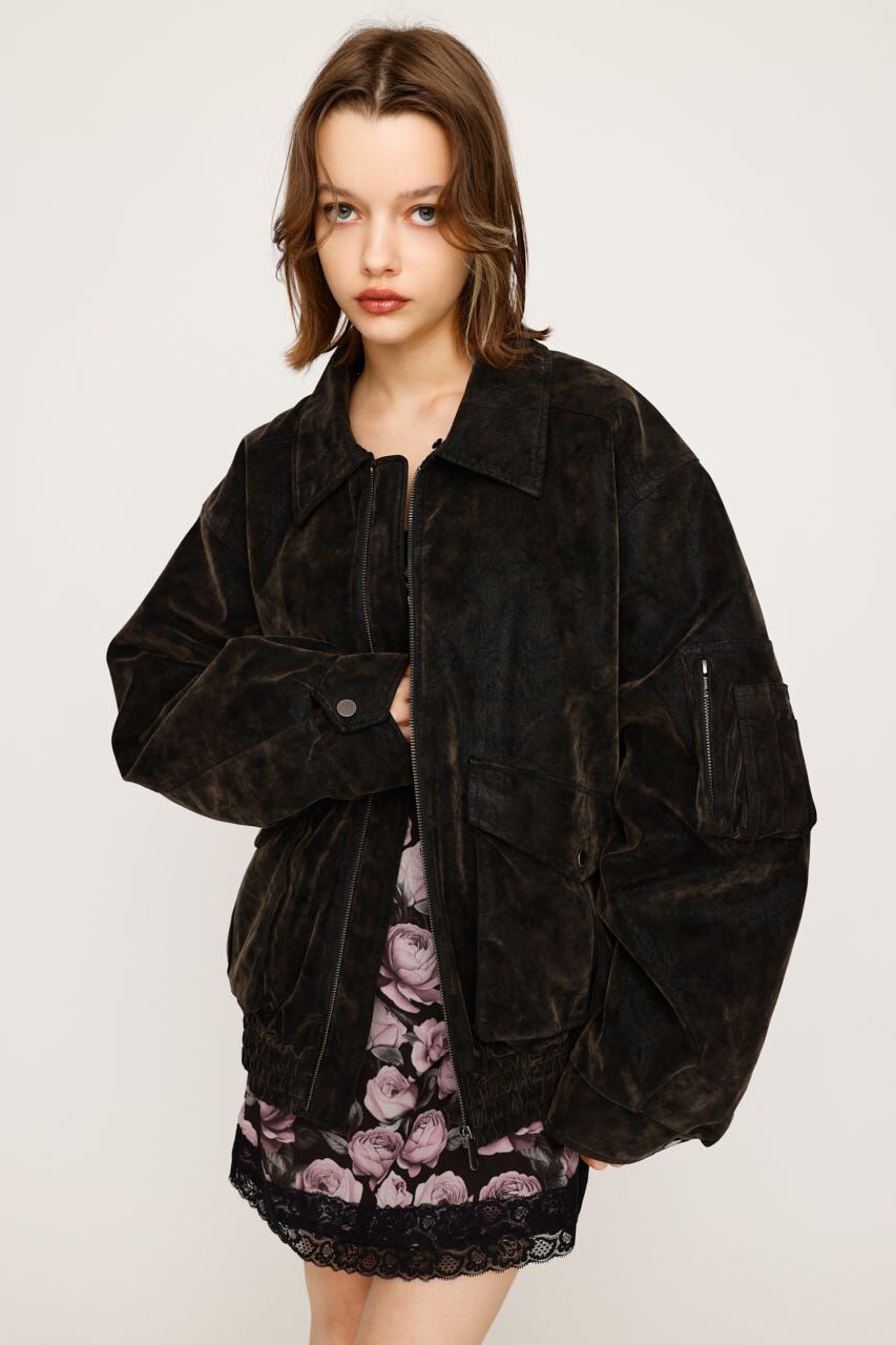 SLY「WASHED PUFFER ブルゾン」|ブルゾン・スタジャン|