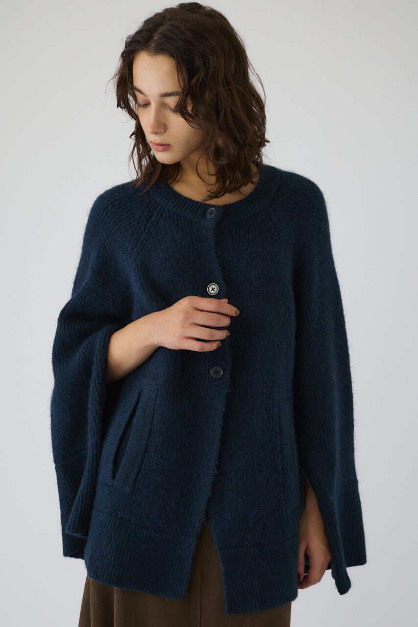 RIM.ARK 「Poncho like raglan knit C/D」|カーディガン|