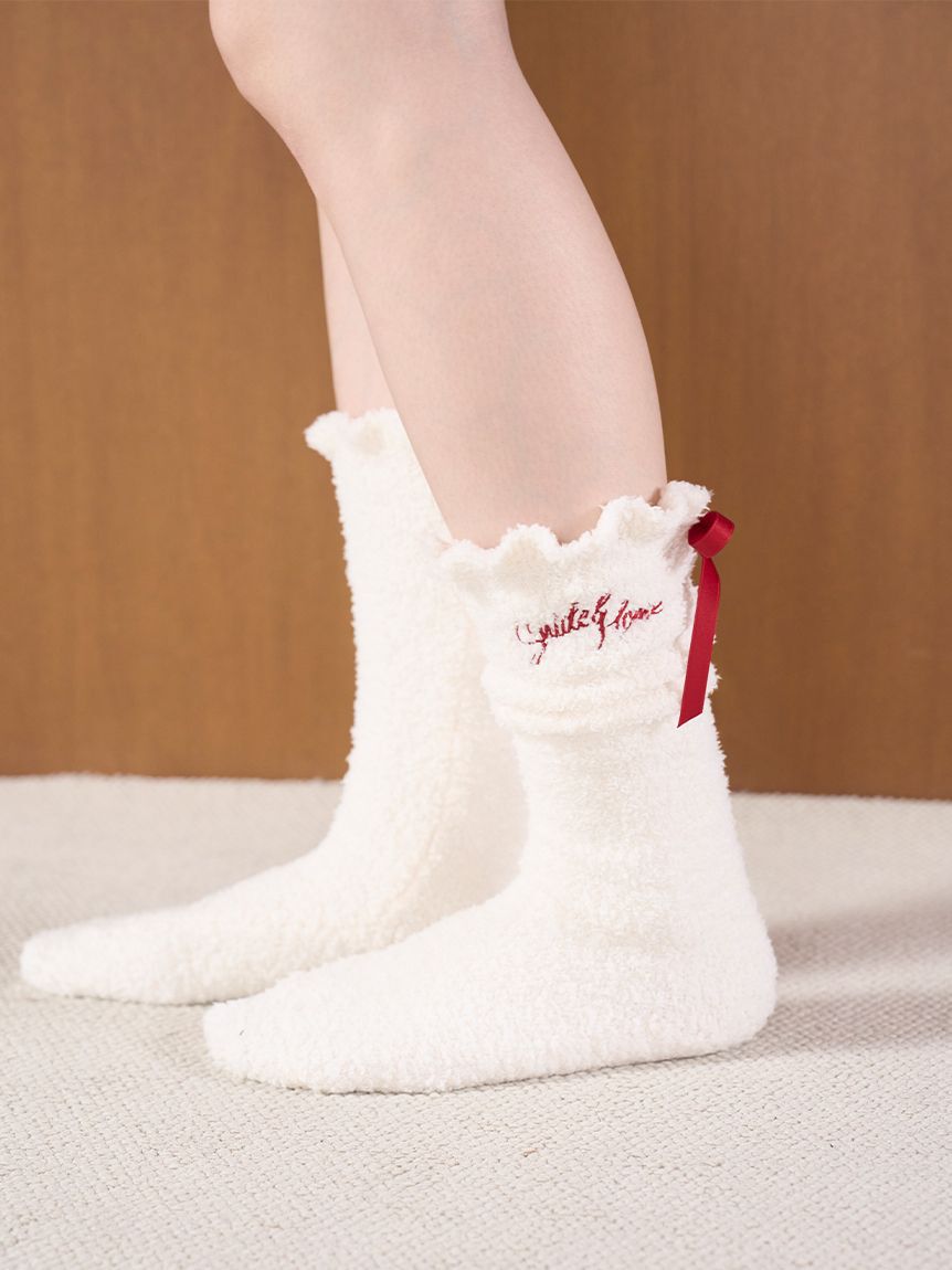 SNIDEL HOME「【Milcrea】リボンニットソックス」|その他|