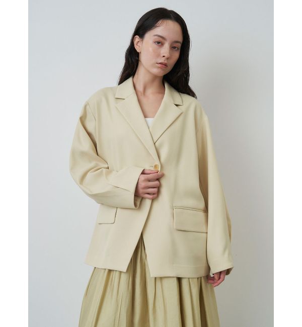 ELENDEEK「TWILL BOYFRIEND JK」|テーラードジャケット|イエロー