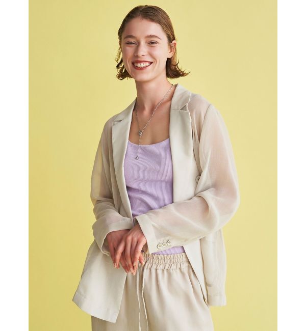 ELENDEEK「SQUARE NECK PAD TANK」|タンクトップ|