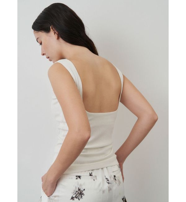 ELENDEEK「SQUARE NECK PAD TANK」|タンクトップ|