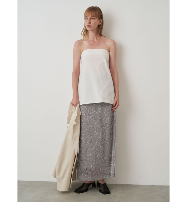 ELENDEEK「SPANGLE PLEATS SK」|スカート|
