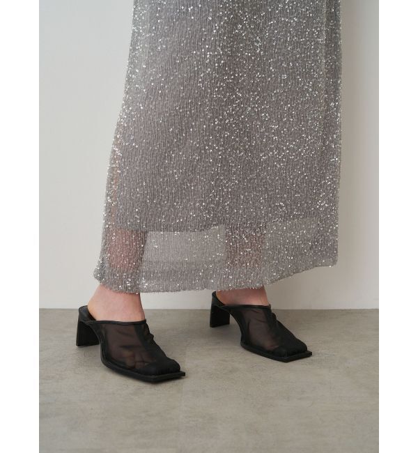 ELENDEEK「SPANGLE PLEATS SK」|スカート|