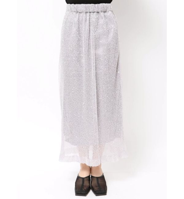 ELENDEEK「SPANGLE PLEATS SK」|スカート|