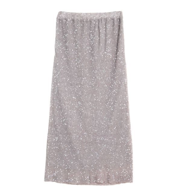 ELENDEEK「SPANGLE PLEATS SK」|スカート|