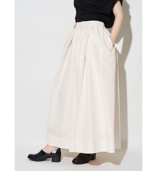 ELENDEEK「CROSS TUCK GATHER SK」|スカート|アイボリー