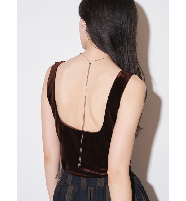 ELENDEEK「VELOUR PAD TANK」|タンクトップ|