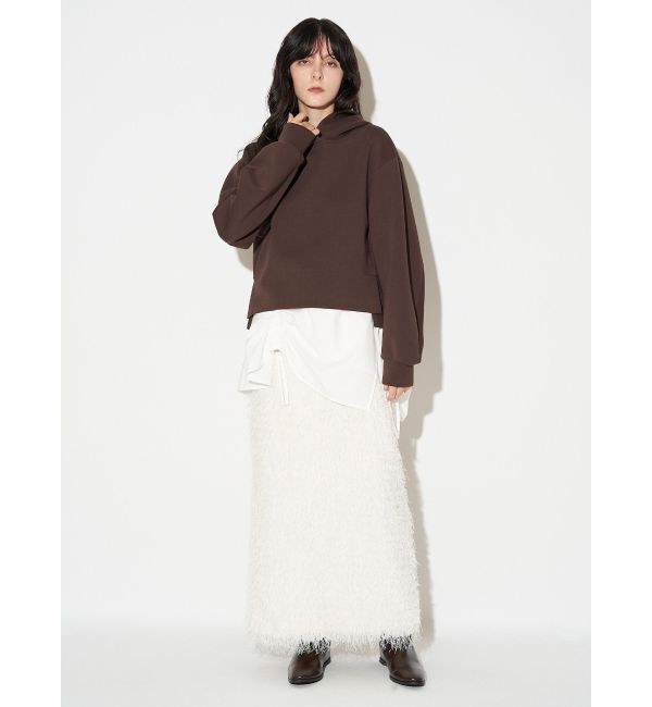 ELENDEEK「FEATHER YARN STRAIGHT SK」|スカート|