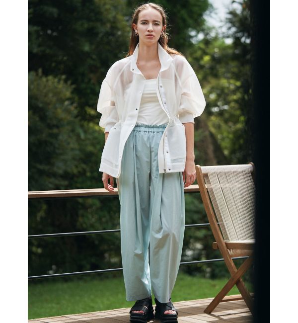 ELENDEEK「MESH BONDING DRAWSTRING JK」|ブルゾン・スタジャン|