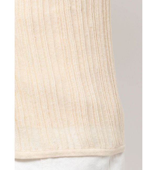 ELENDEEK「SHEER PLEATS KT TOP」|ニット・セーター|