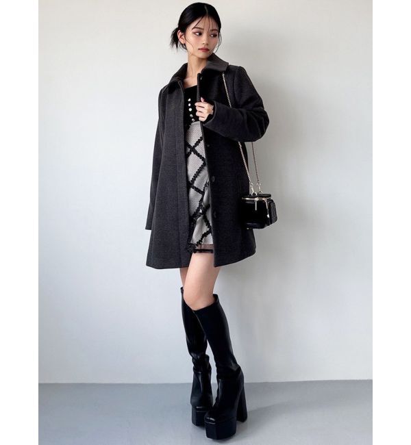 RESEXXY「ドッキングフレアミニニットワンピース【完売カラーは品番：1526103220で販売中】」|ワンピース|