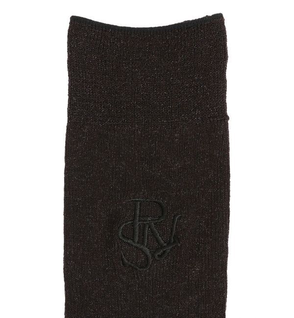 RESEXXY「【RESEXXY&times;靴下屋】刺繍ラメリブハイソックス」|ソックス|