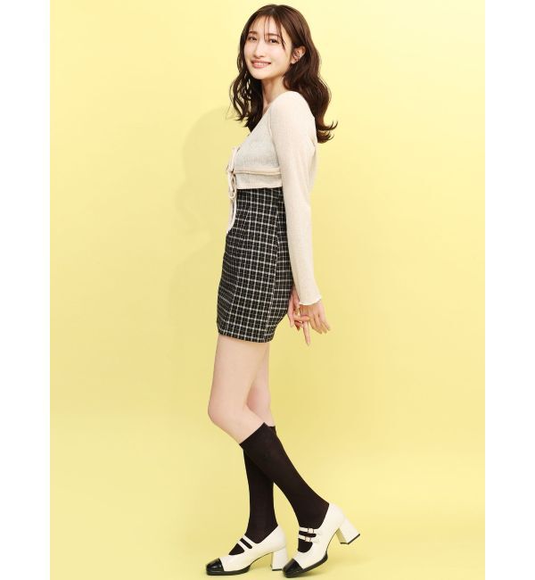 RESEXXY「【RESEXXY&times;靴下屋】刺繍ラメリブハイソックス」|ソックス|