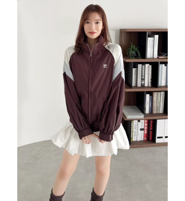 dazzlin「【FILA別注】バイカラースイッチングミドルブルゾン」|ブルゾン・スタジャン|