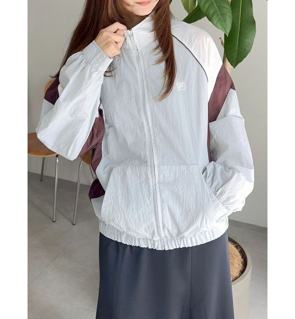 dazzlin「【FILA別注】バイカラースイッチングミドルブルゾン」|ブルゾン・スタジャン|