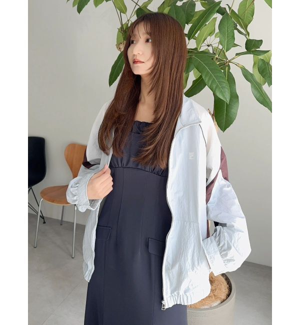 dazzlin「【FILA別注】バイカラースイッチングミドルブルゾン」|ブルゾン・スタジャン|