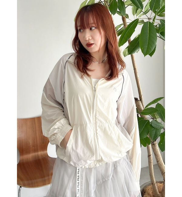 dazzlin「【FILA別注】バイカラースイッチングミドルブルゾン」|ブルゾン・スタジャン|