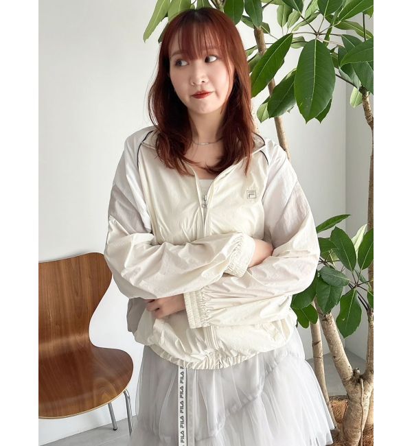 dazzlin「【FILA別注】バイカラースイッチングミドルブルゾン」|ブルゾン・スタジャン|