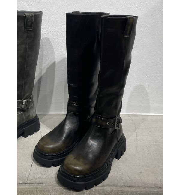 EMODA「ヴィンテージライクロングブーツ」|ロングブーツ|