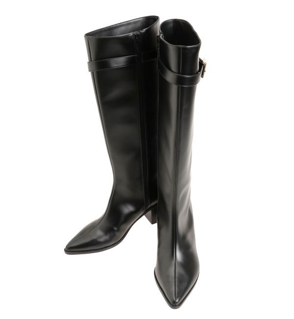 MERCURYDUO「ベルテッドロングブーツ」|ロングブーツ|