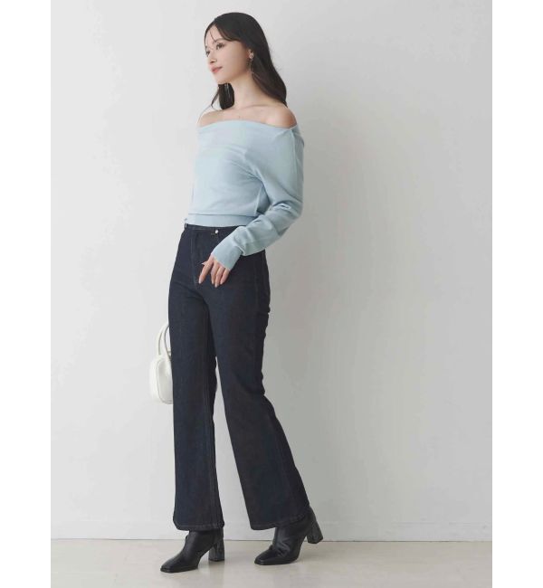 MERCURYDUO「デニムシューカットパンツ」|デニム|