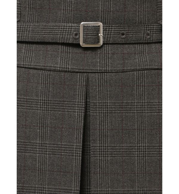 MERCURYDUO「ベルト付きチェックプリーツミニスカパン」|その他|